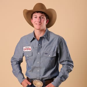 A headshot of Team Cavender's member Brodey Clemons